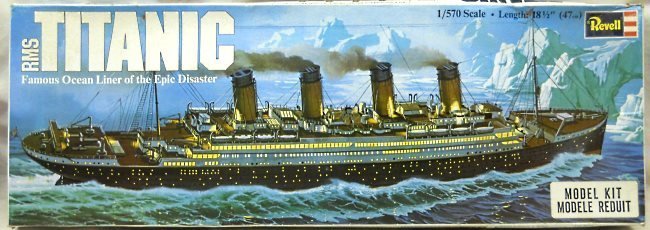 Revell 1/570 RMS Titanic Ocean Liner, H445 plastic model kit